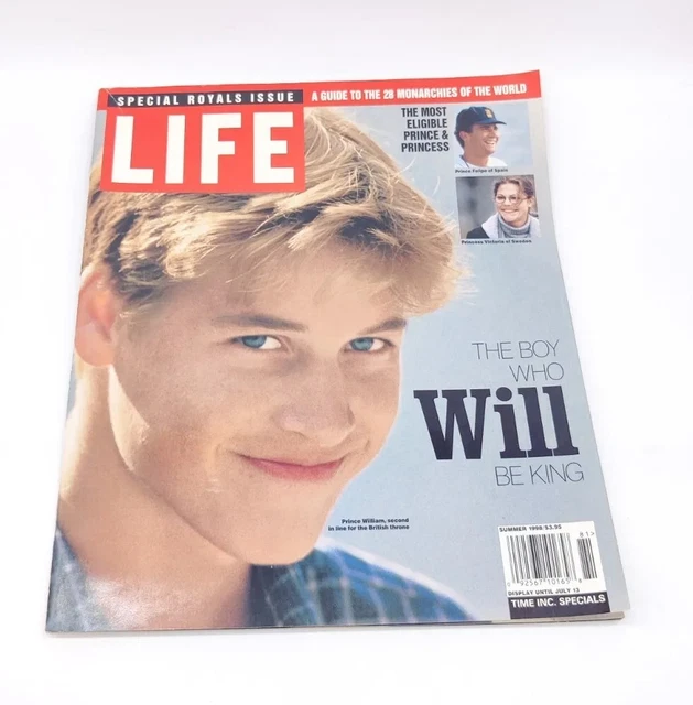 Vintage Life Magazine Summer 1998 The Boy Who Will Be King Prince William Royal