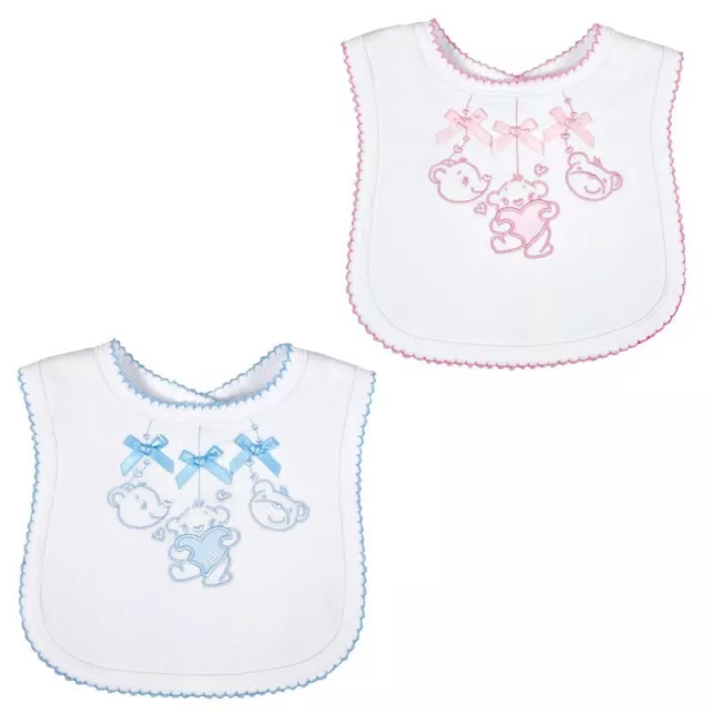 Personalisiertes Baby Lätzchen Jungen und Mädchen Schaukelpferd Design ideal zum Taufen 3