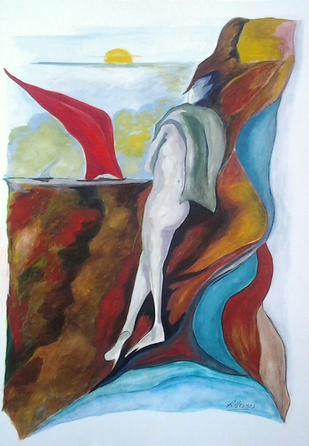 Tecnica mista originale di Romeo Mesisca 35x50 (2019)
