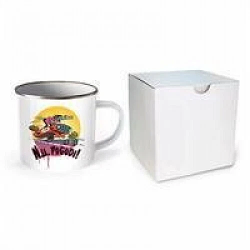 Trötsch Tasse Hase & Wolf Nu pogodi Emaillebecher Wettfahrt