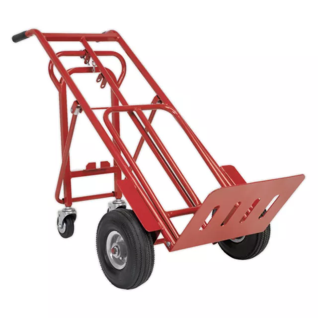 Sealey Cst989 Sack Truck 3-In-1 With Pneumatic Tyre 250Kg Capacity