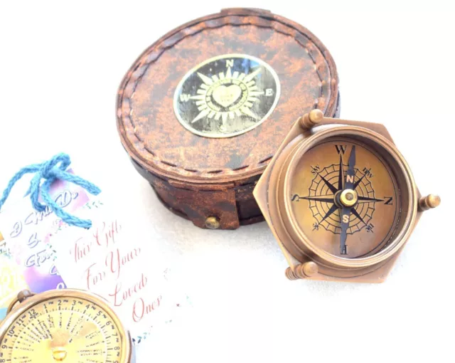 Collectible Compass Brass Compass Desktop Directional Hiking Vintage Compass