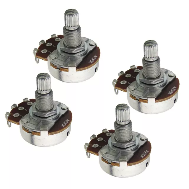 4PCS A/B 250K/500K Long Shaft Guitar Bass Big Potentiometer Pot Volume Tone