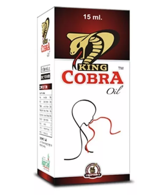 KING COBRA OIL Ayurvedisches topisches Erektionsmassageöl für Männer – 15...