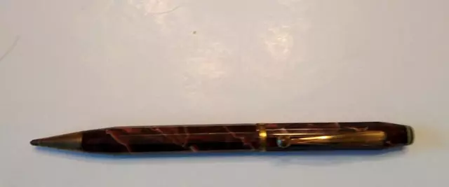 Vintage Wearever Brown Marbled Mechanical Pencil 5"