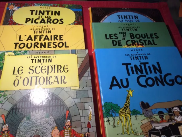 Lot de 6BD Les Aventures de Tintin