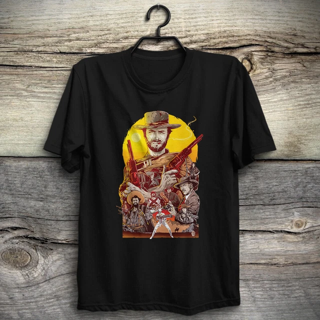 Straightline Men's Clint Eastwood Western Cowboy Railroad Shirt - 100% Cotton Replica With Rounded Collar & Two Pockets
