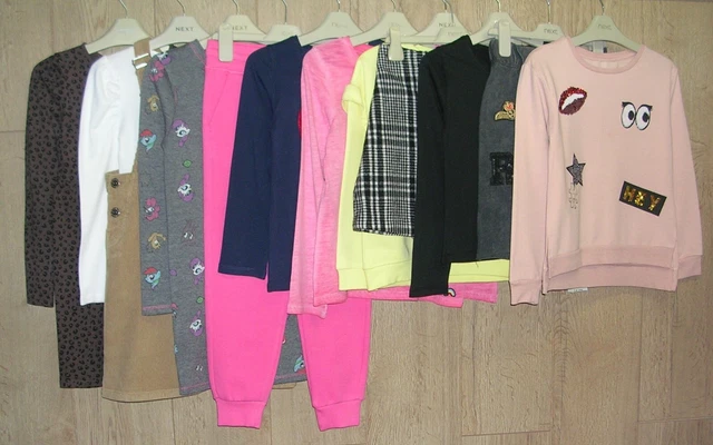 NEXT RIVER ISLAND GEORGE etc Girls Bundle Tops Dress Skirt Jumpers Age 7-8 128cm