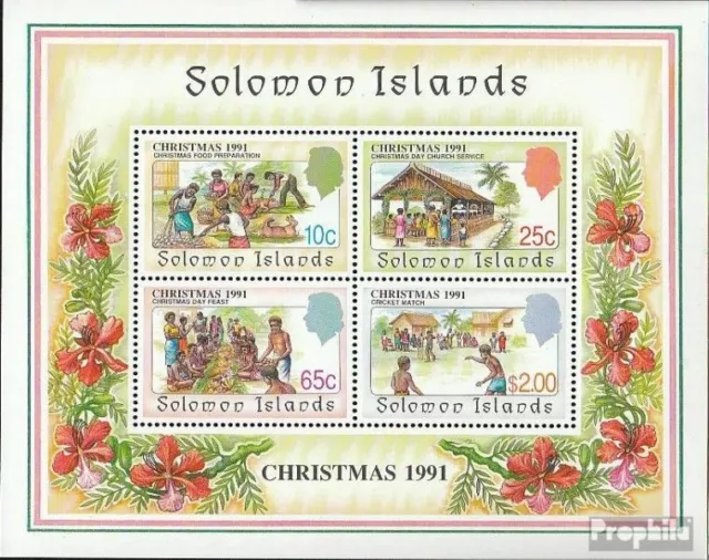 Islas Salomón  Bloque 30 (edición completa) nuevo 1991 Navidad