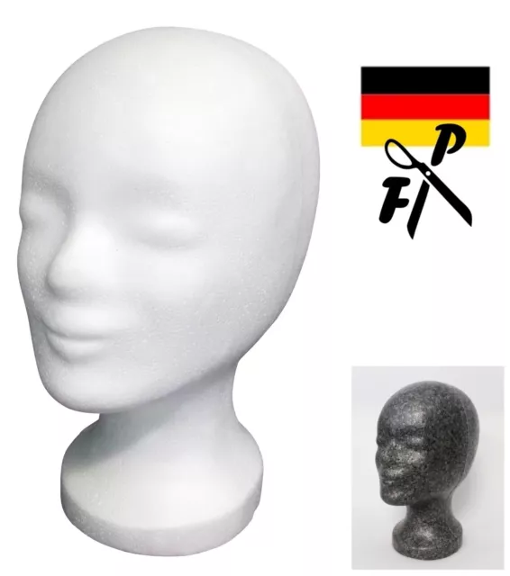 ♥♥♥  FP Styroporkopf - Perückenkopf -Dekokopf  - TOP Deutsche Markenqualität