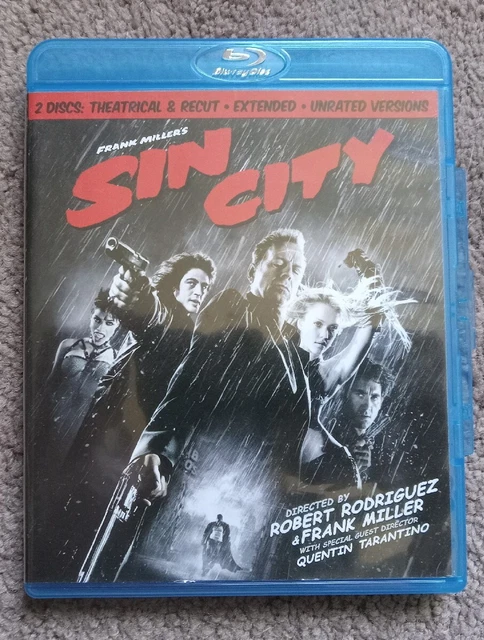 Sin City (Blu-ray Disc, 2011, 2-Disc Set, Recut, Extended, Unrated)