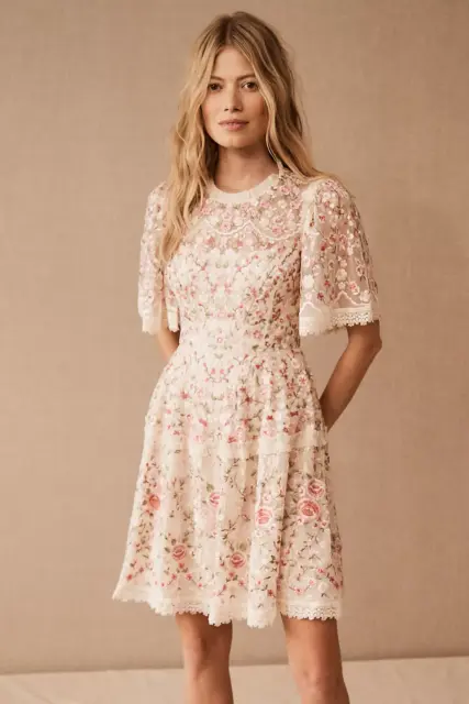 Nwt Bhldn Needle & Thread Rosie Mini Dress- Size 0