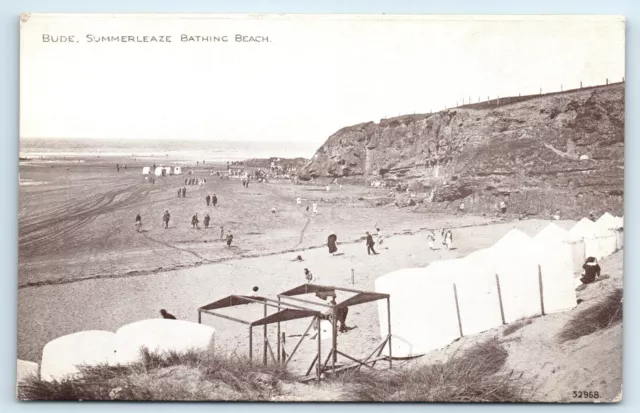 Postcard Bude Summerleaze Bathing Beach