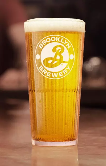 Brooklyn Pilsner Pint Glas Sammlerstück Pub Bar Brauerei