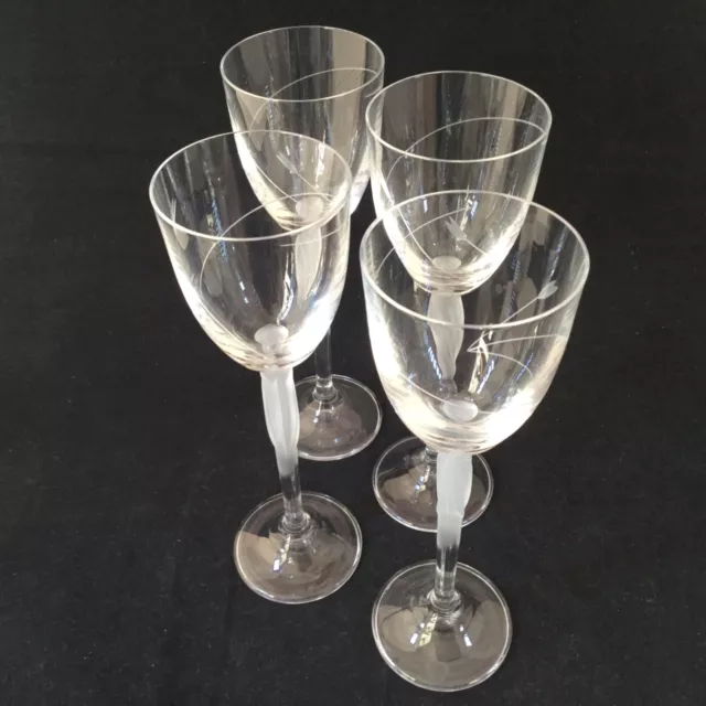 Mikasa Feinkristall Champagner/Wein Trinkglas - Preis pro Glas Mattierstamm 3