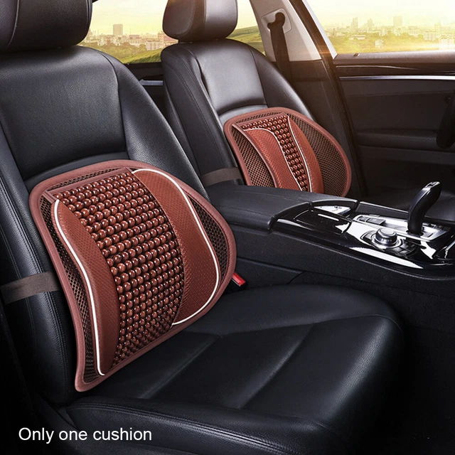 Seat Massage Cushion Wooden Bead Accessories Car Lumbar Support Home Office