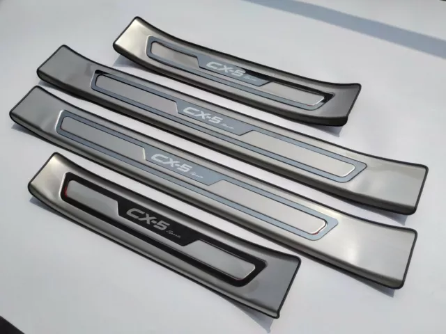 For Mazda CX5 2023 Accessories Door Sill Scuff Plate Protector Stainless Steel