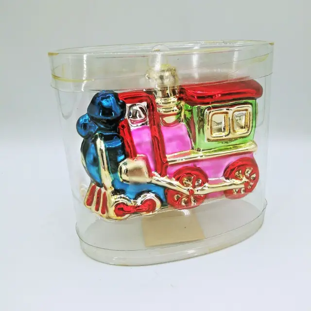 Vintage 5" Choo Choo Locomotive Train engine Christmas Ornament
