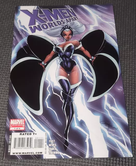 X-MEN WORLDS APART #1 (2008) J Scott Campbell Storm Cover Marvel Comics