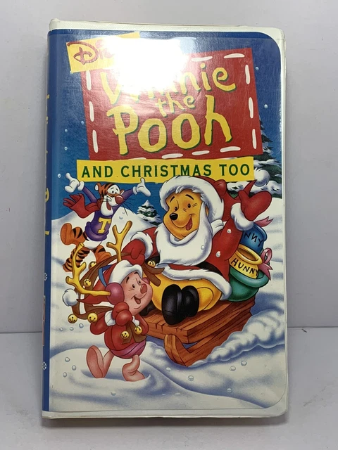 DISNEY WINNIE THE Pooh And Christmas Too VHS Clamshell £2.76 - PicClick UK
