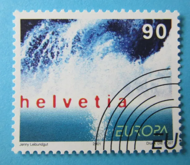 Schweiz 2001 - Europa - Wasser - Marke mit Ersttagsstempel - Mi.Nr. 1757