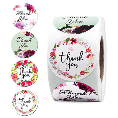 500 pegatinas de agradecimiento etiquetas de sello con flores para boda parte.S0