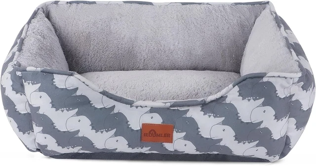 Dog Beds for Medium Small Dogs, Cuddler Soft Dog Sofa Bed, Calming Rectangle Sle