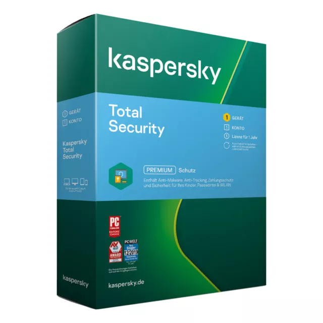 KASPERSKY TOTAL SECURITY Multi Device 2023 2024 Alle Versionen 1 2