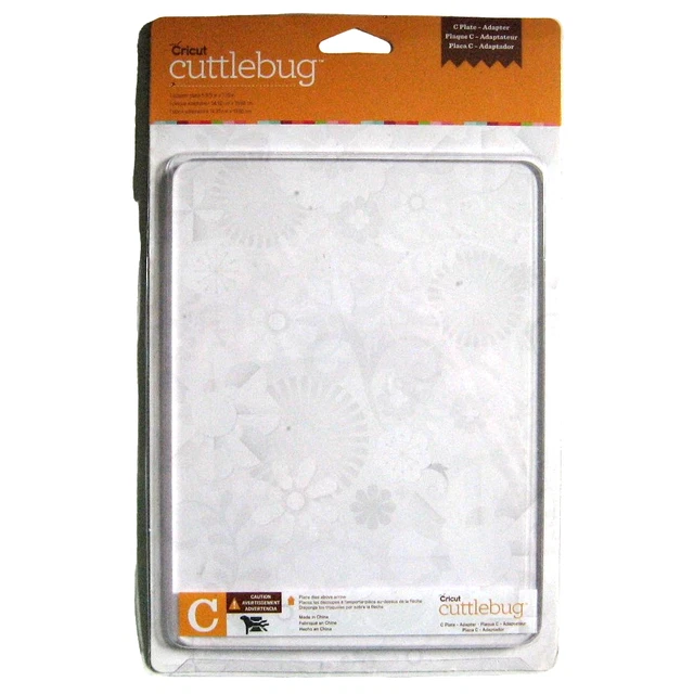 Placa de corte adaptador Cricut Cuttlebug C transparente - nueva en paquete