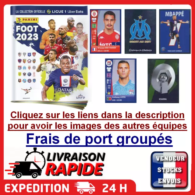 AC AJACCIO- Autocollant Sticker PANINI LIGUE 1 FOOT 2023 - au choix