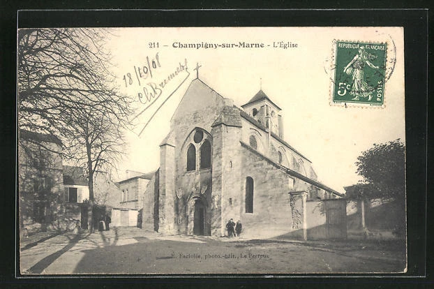 CPA Champigny-sur-Marne, L'Eglise