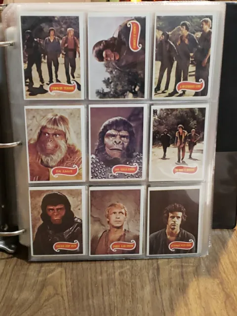 PLANET OF THE APES TV Vintage 1975 Trading Cards - COMPLETE 66 Card Set!
