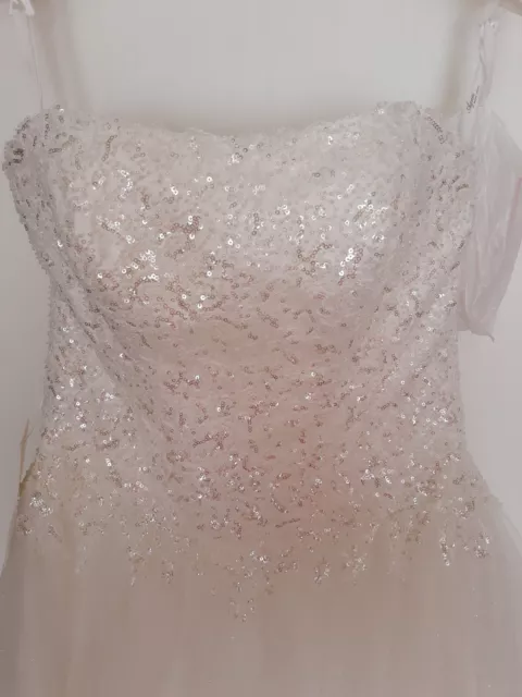 Brautkleid mit Paillettencorsage & Tüllrock Gr. 40 *NEU* UNGETRAGEN