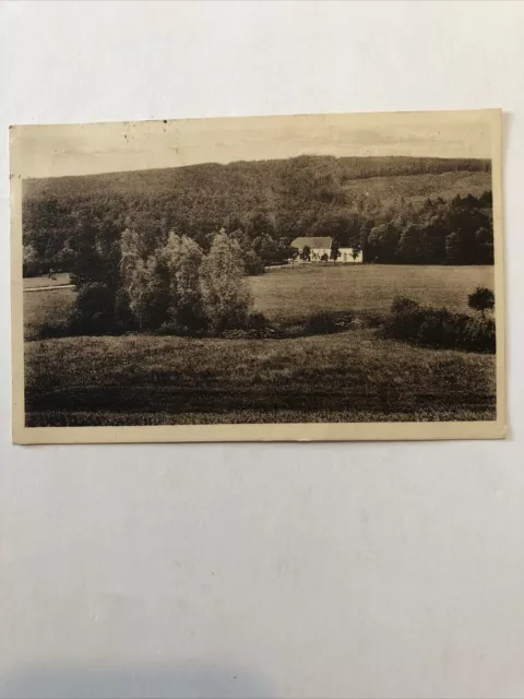 Beliebter Ausflugsort Steinmühle bei Goldberg, Bes. H. Sturzeck. Złotoryja Polen