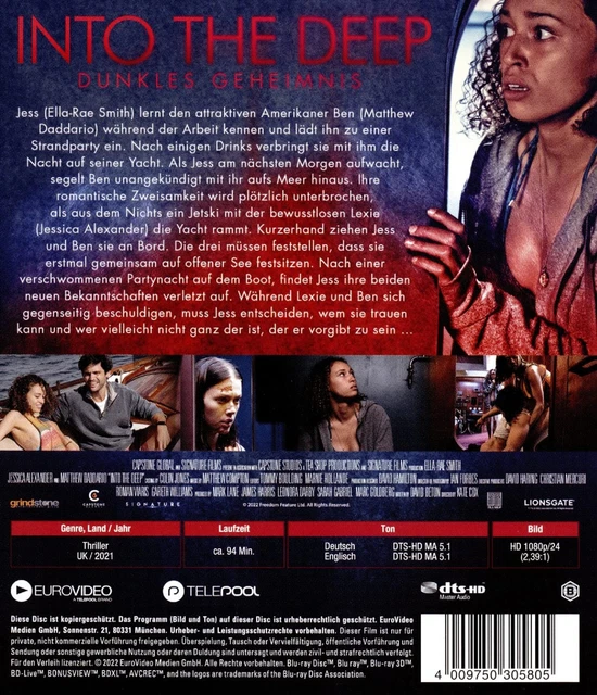 INTO THE DEEP Dunkles Geheimnis (Blu ray) Ella Rae Smith Jessica