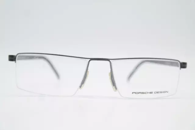 Brille Porsche Design P´8103 Silber Grau Halbrand Brillengestell eyeglasses Neu