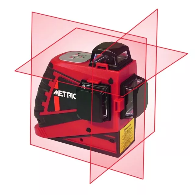 Metrica 61405M Laser 3D Auto-Nivelante 360° Projets Rayon Rouge 30-50mt