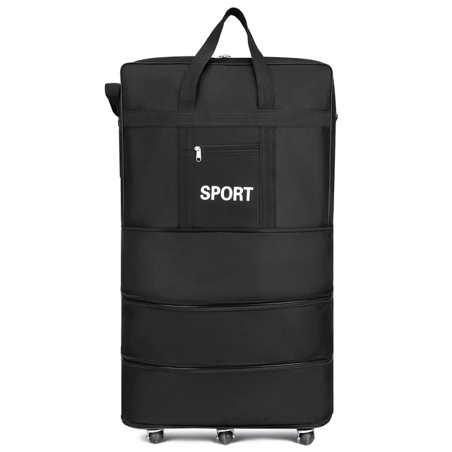 Expandable Foldable Rolling Luggage Bag Water Resident Travel Suitcase Bag U9S5