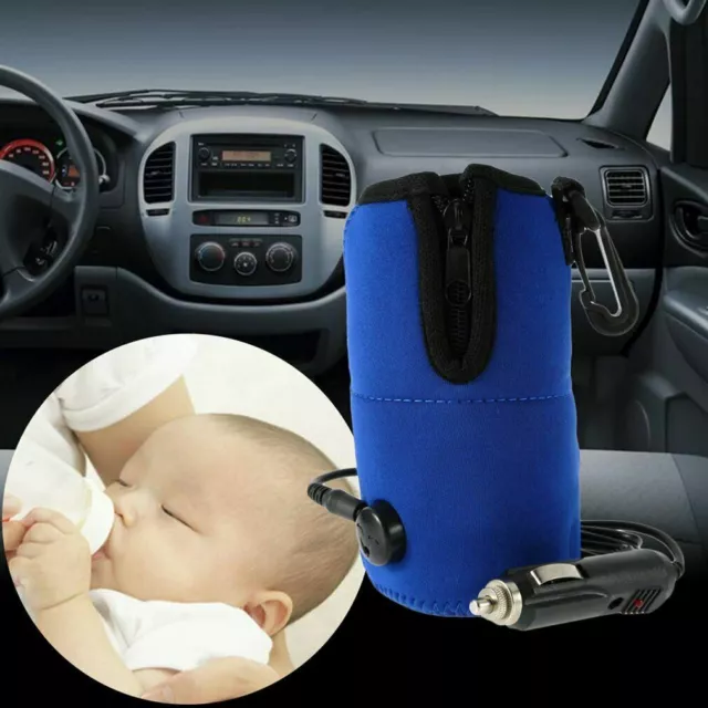 Car DC12V Baby Bottle Warmer Portable Feeding Water Milk Cup Heater for Travel