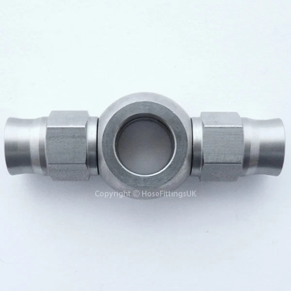 M10 Metric Banjo Eye To AN-3 Male JIC Flare Adapter Fitting - For Oil & Fuel Lines 5 thumbnail image