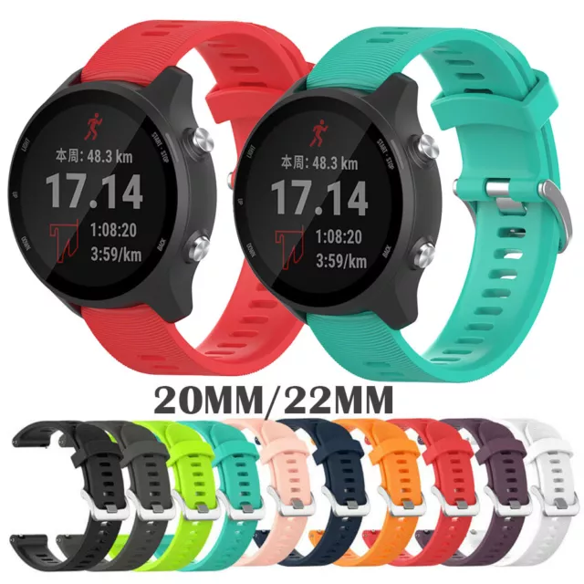 Wrist Strap For Garmin Forerunner 55 158 245 645 Vivomove HR Silicone Watch Band