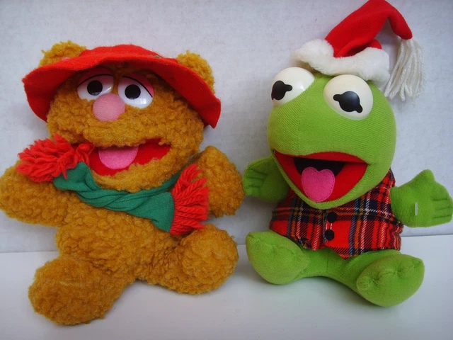 Muppet Babies McDonalds Plush Toy Baby Fozzie Bear and Baby Kermit NWOT Vintage