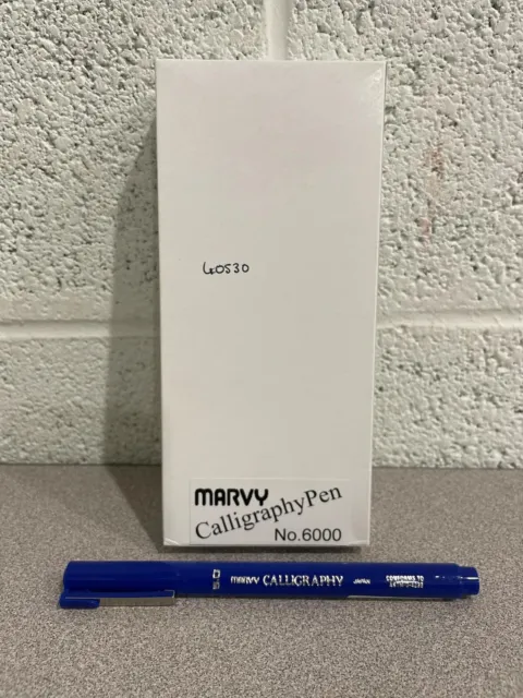 Marvy Calligraphy Pen BLUE 5.0 No.6000 Box Of 12