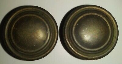 Early American Style Small Very Aged Brass Dresser/Chest/Drawers Knobs/Pulls