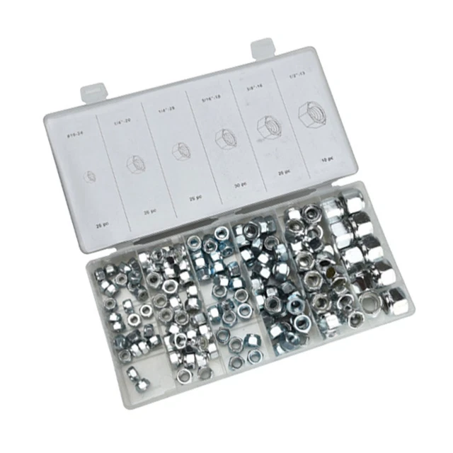 Kontermuttern Sicherungsmutter-Sortiment-Kit Schrauben Und Muttern Silver