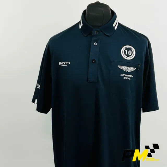 Aston Martin Racing AMR 2004-2014 Le Mans Team Issue Polo Shirt by Hackett