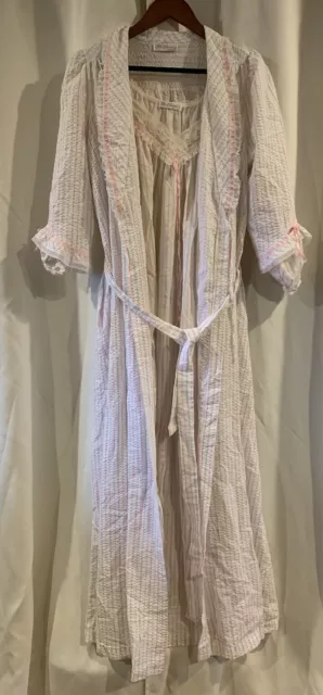 VTG MISS ELAINE Set Long Nightgown & Robe Size Small $79.99 - PicClick