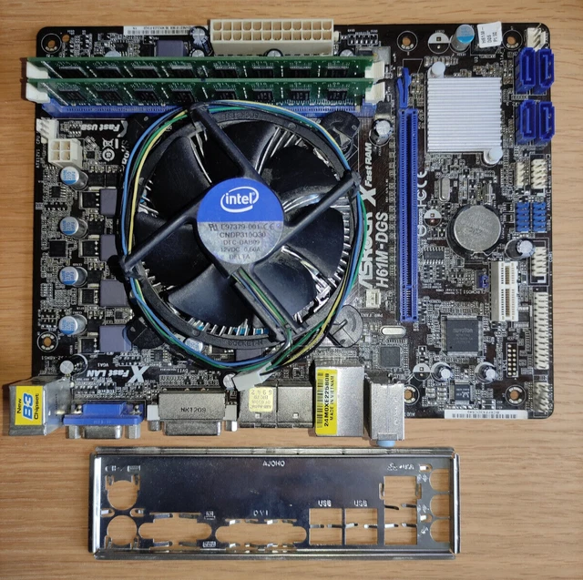 ASROCK H61MDGS SOCKET 1155 motherboard + FREE i52500K CPU & 8GB DDR3