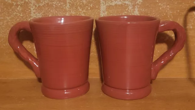 Tracy Porter OCTAVIA HILL (SOLID RED) Mug set of 2, 10 oz / 4 1/8", Very good