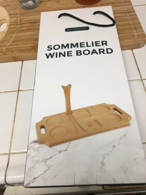 Sommelier Wine board bottle  Holder prop up Board